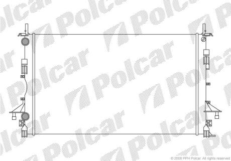 Радіатор охолодження, VEL SATIS (BJ0_), 06 Polcar 603708A2