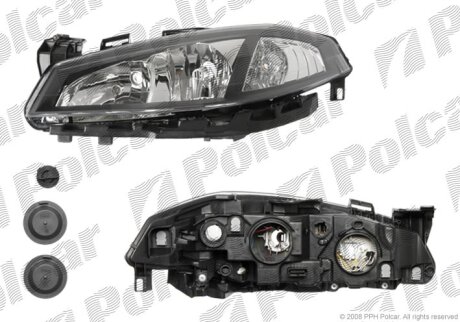 Фара основна, LAGUNA II 05- Polcar 603809E