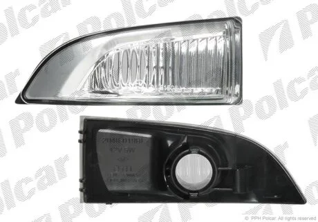 Бічний вказівник повороту в дзеркалі, MEGANE III, 10.08- Polcar 6039205E