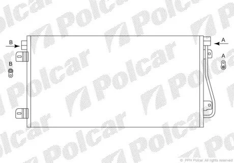Радіатори кондиціонера Polcar 6041K8C3