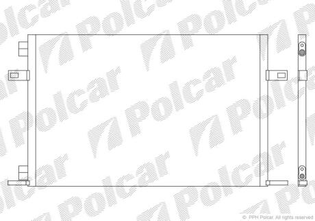 Радіатори кондиціонера Polcar 6051K8C1
