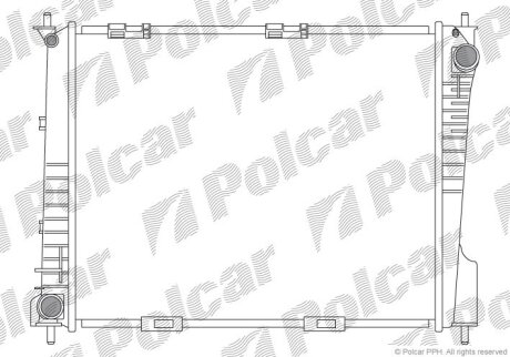 Радіатор охолодження, MODUS / GRAND MODUS Polcar 6055082