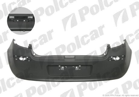 Бампер задній, CLIO III, 05-09 Polcar 605596J