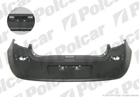 Бампер задній, CLIO III, 05-09 Polcar 605596J