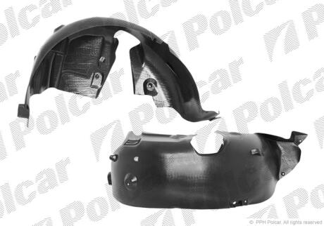 Подкрыльник (задний) Skoda Octavia 97-00 (L) Polcar 6055FL5