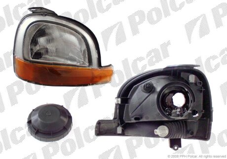 Фара основна RENAULT KANGOO, 97- Polcar 6060090E