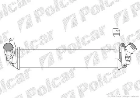 Інтеркулер Renault Kangoo 1.5Dci 01- Polcar 6060J82