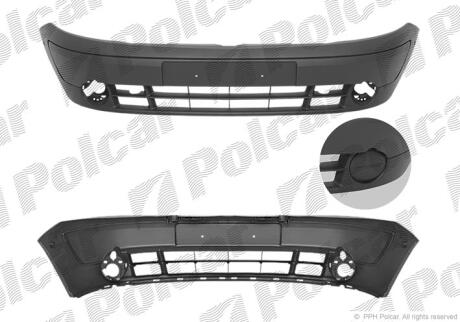 Бампер передній RENAULT KANGOO (KC/FC), 01.03-01.08 Polcar 6061074