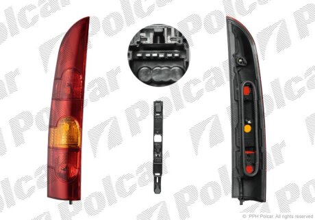 Ліхтар задній, RENAULT KANGOO II Polcar 606187