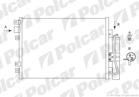 Радіатори кондиціонера Polcar 6061K8C1