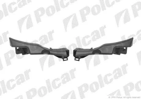 Кронштейн бампера лівий+правий Polcar 6062075