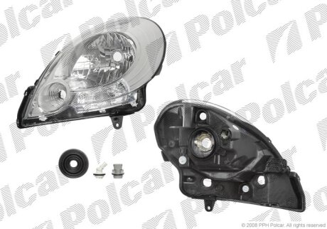Фара основна, KANGOO, 01.08- Polcar 6062100E