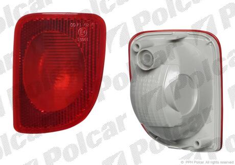 Заглушка задньої п / туманною фари, KANGOO, 01.08- Polcar 606298E