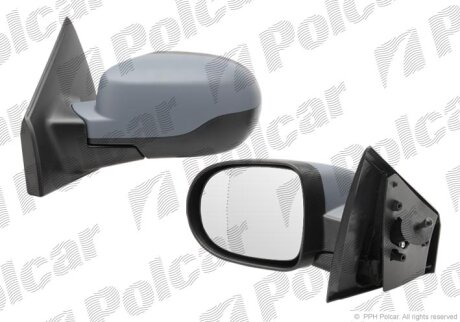 Дзеркало зовнішнє правий, CLIO III (R0/1), 09- Polcar 6064521M