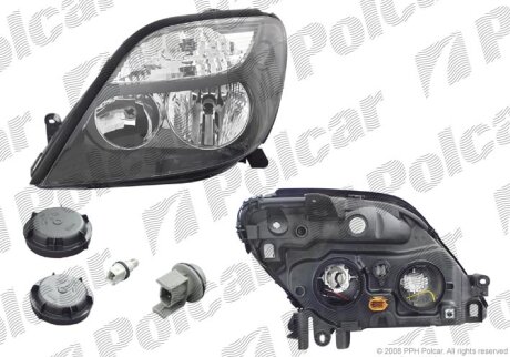 Фара основна, RENAULT SCENIC, 99- Polcar 6070092E