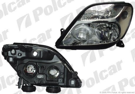 Фара основна, RENAULT SCENIC, 99- Polcar 607010E