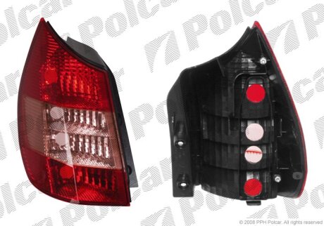 Ліхтар задній, RENAULT SCENIC, 03- Polcar 607187E