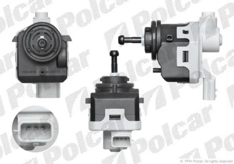 Моторчик фари, SCENIC, 08.06- Polcar 6072099