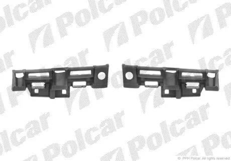 Кронштейн бампера лівий+правий Polcar 6073075