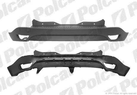 Бампер задній Polcar 6073961