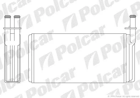 Радіатор обігріву 9000 84-/90- Polcar 6521N81