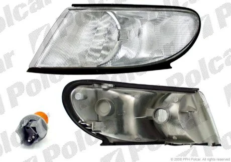 Вказівник повороту передній, SAAB 9.3, 98- Polcar 6522190E