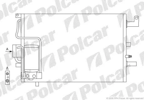 Радіатори кондиціонера Polcar 6522K8C1
