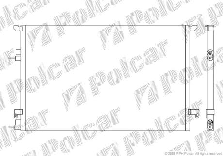 Радіатори кондиціонера Polcar 6522K8C3