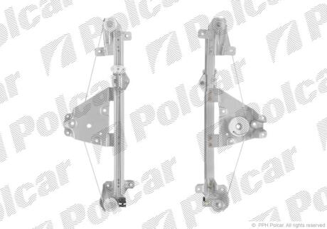 Склопідйомник електричний без електромотора SAAB 9.3, 98- Polcar 6522PSG4