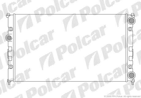 Радіатори охолодження Polcar 6713083