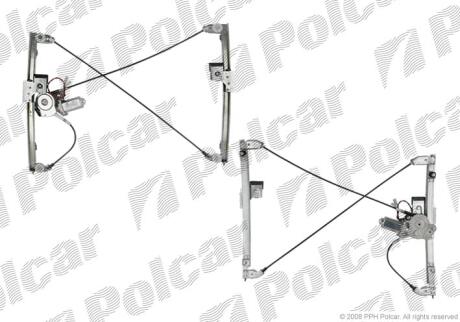 Склопідйомник електричний SEAT IBIZA (3d), 93- Polcar 6713PSE2