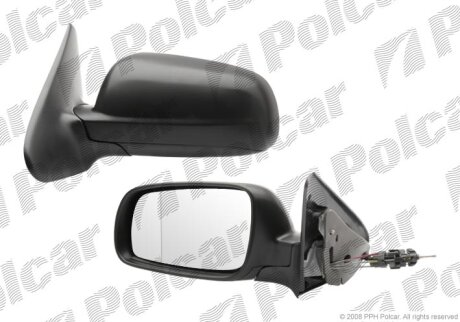 Дзеркало зовнішнє лівий, SEAT TOLEDO/LEON.98- Polcar 6722511M