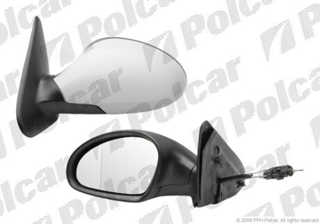 Дзеркало зовнішнє лівий, SEAT LEON, 00- Polcar 6722512M