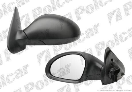 Дзеркало зовнішнє правий, SEAT LEON, 00- Polcar 6722524M