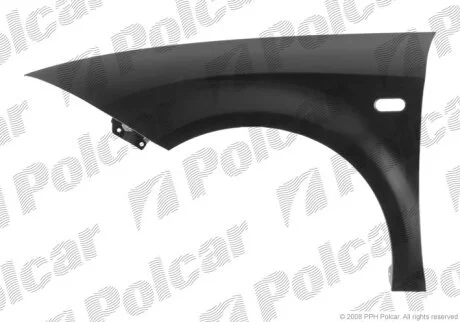 Крило переднє лівий LEON, 05- Polcar 672601J