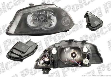 Фара основна, SEAT IBIZA/CORD.,02- Polcar 673010E