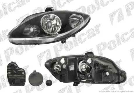 Фара основна, SEAT ALTEA, 04- Polcar 6755102V