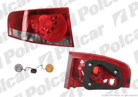 Ліхтар задній, SEAT ALTEA, 04- Polcar 6755881T