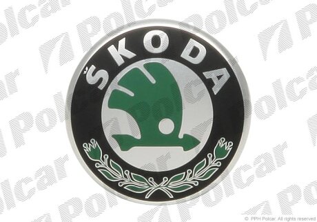 Знак на решітці, SKODA FABIA, 00-07 Polcar 6913059X