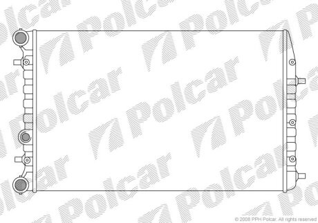 Радіатор охолодження, FABIA I (6Y2), 08.99 Polcar 6913083