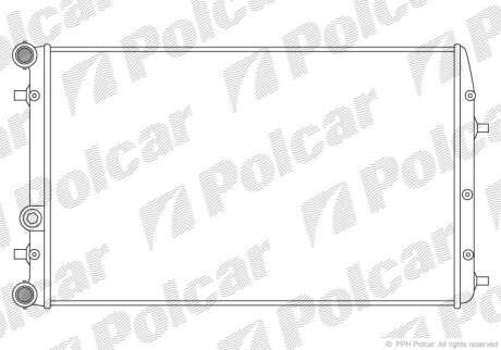 Радіатор охолодження, FABIA I (6Y2), 08.99 Polcar 6913085