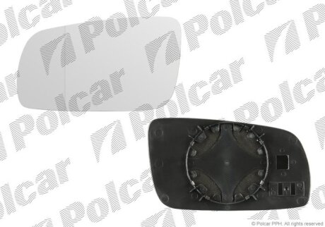 Вставка зовнішнього дзеркала лівий, SKODA FABIA, 00-07 Polcar 6913545M