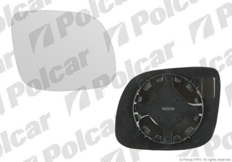 Вставка зовнішнього дзеркала правий, SKODA OCTAVIA, 97- Polcar 6913555M