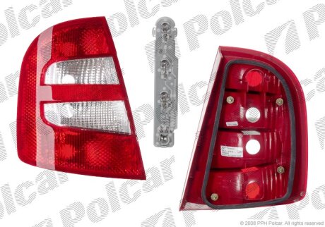 Ліхтар задній, SKODA FABIA, 00-07 Polcar 6913870E