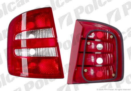 Ліхтар задній, SKODA FABIA, 00-07 Polcar 6913872E