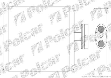 Радіатор пічки Skoda Fabia 1,4 99 - Polcar 6913N81