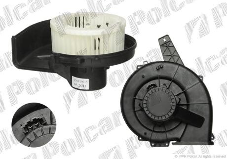 Вентилятор салону Audi A2/Skoda Fabia/VW Polo 02- Polcar 6913NU1