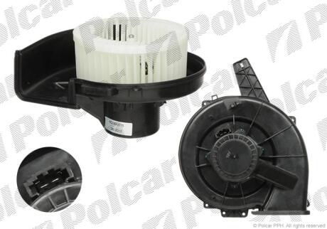 Вентилятор салону VAG/Skoda Fabia 1.0-2.0D 08.99-05.15 Polcar 6913NU2