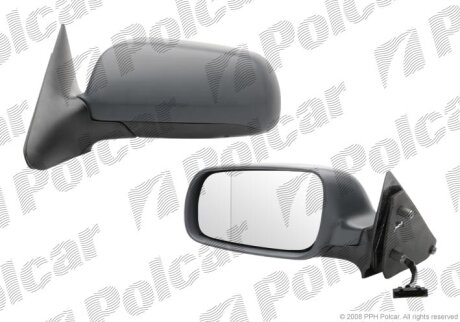 Дзеркало зовнішнє лівий, SKODA OCTAVIA, 97- Polcar 6920516M