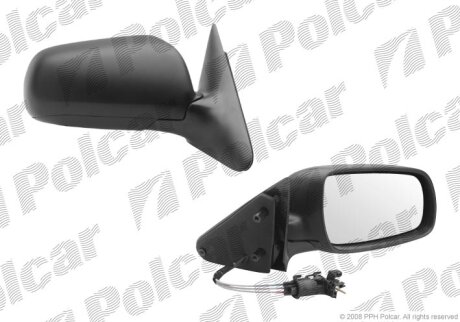 Дзеркало зовнішнє правий, SKODA OCTAVIA 98- Polcar 6920523M